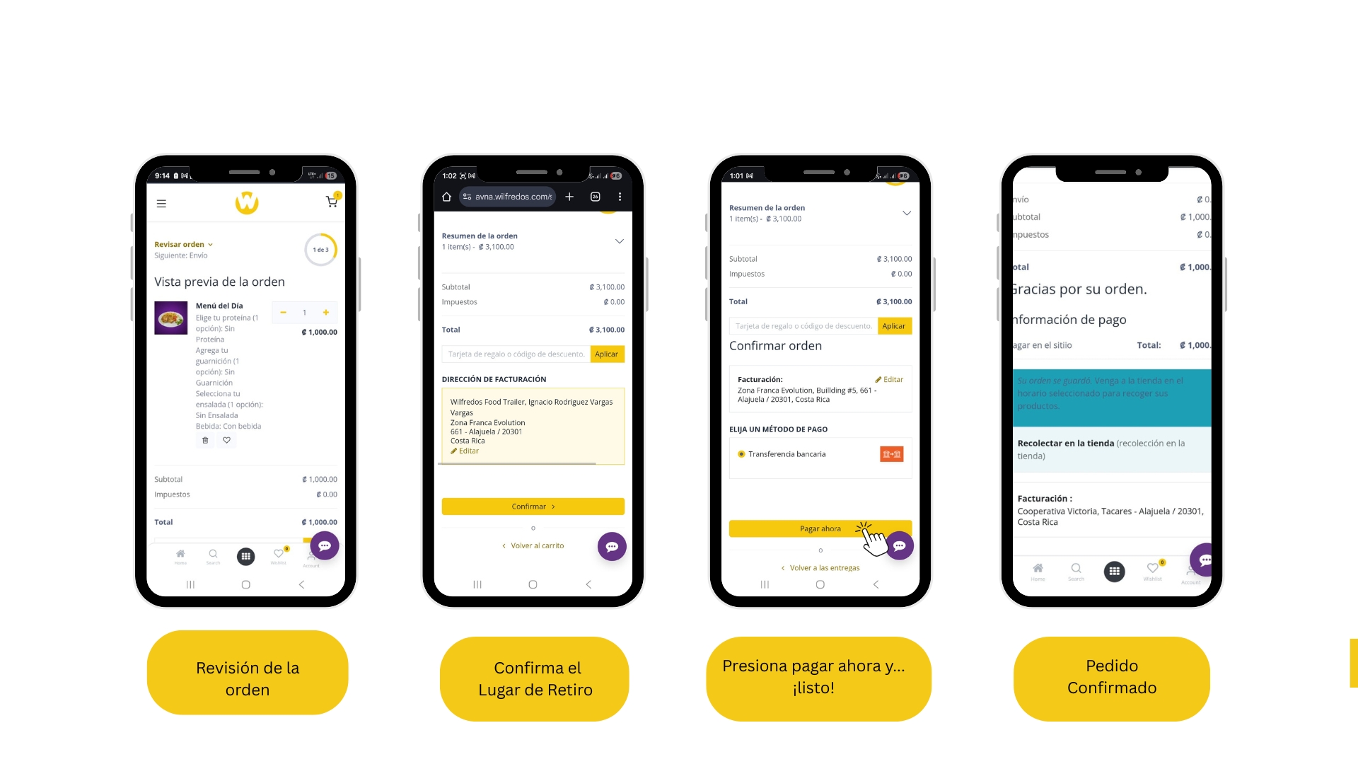 Paso 3 y 4: Selecciona el Método de Pago y Confirma el pedido